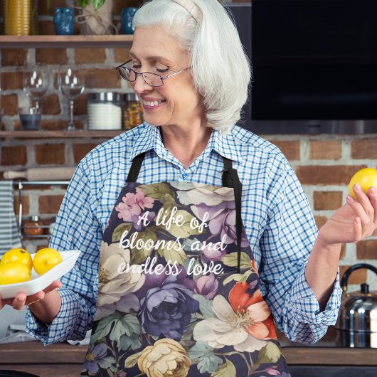 Tablier Fleurs mystiques Cadeaux de retraite personnalisés
