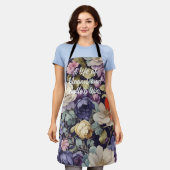 Tablier Fleurs mystiques Cadeaux de retraite personnalisés (Porté)