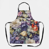 Tablier Fleurs mystiques Cadeaux de retraite personnalisés (Recto)