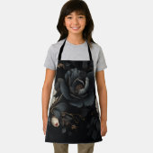 Tablier Fleurs noires et blanches (Insitu)