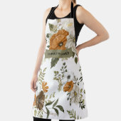 Tablier Fleurs Pastel Modernes & Cadeau Personnalisé Kraft (Insitu)