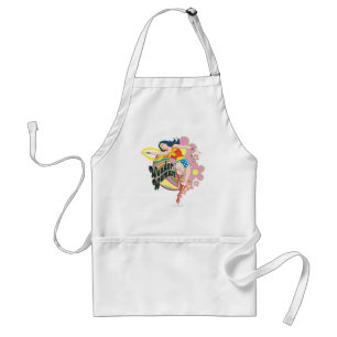 Tablier Fleurs rétro Wonder Woman