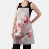 Tablier Fleurs rose, blanc et gris (Insitu)