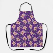 Tablier fleurs rose motif (Recto)