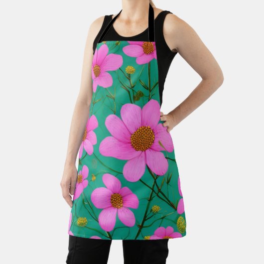 Tablier Fleurs roses (Insitu)