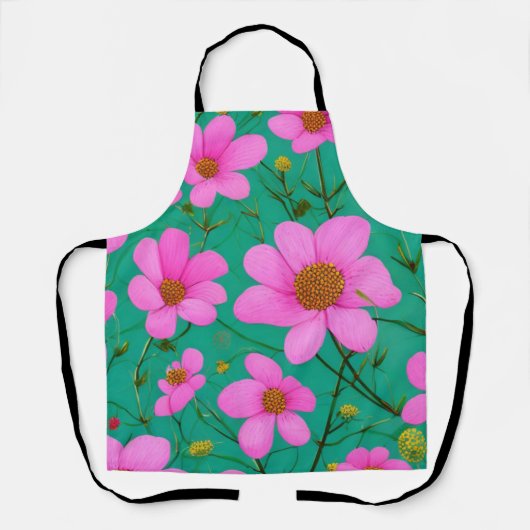 Tablier Fleurs roses (Recto)