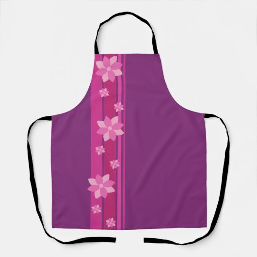 Tablier Fleurs roses (Recto)