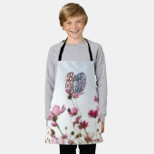 Tablier Fleurs roses Meilleure Maman Joyeuse Fête des Mère (Porté)