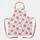 Tablier Fleurs Rouges Chic (Recto)