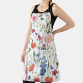 Tablier Fleurs sauvages d'été, aquarelle motif sans coutur (Insitu)