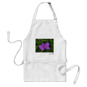 Tablier Fleurs sauvages Fuchsia Spiderwort Cadeaux de sour