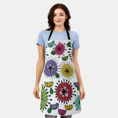 Tablier Fleurs Scandi (Porté)