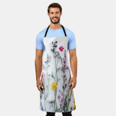 TABLIER FLEURS SÉCHÉES ESTHÉTIQUE FLORALE FLEUR SAUVAGE (Porté)