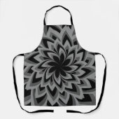 TABLIER FLEURS TOURBILLON NOIR ET BLANC (Recto)