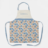 Tablier Fleurs Tropicales Nom Personnalisé (Recto)