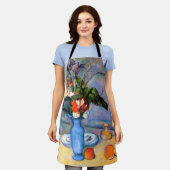 Tablier Fleurs Vase Bleues, Paul Cezanne (Porté)
