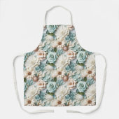 Tablier Fleurs vert pâle (Recto)