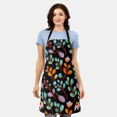 Tablier Fleurs Vintage Aquarelle tendance (Porté)