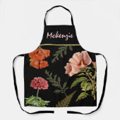 Tablier Fleurs Vintages personnalisées (Recto)