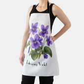 Tablier Fleurs Violettes de Février (Insitu)