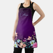 Tablier Fleurs violettes du jardin (Insitu)