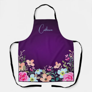 Tablier Fleurs violettes du jardin