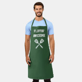 Tablier Flippin Awesome Funny Hunny Grilling Vert (Porté)