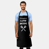 Tablier Flippin Awesome Personalized Black Grilling (Porté)
