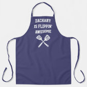 Tablier Flippin personnalisé Awesome Spatula Navy bleu (Recto)