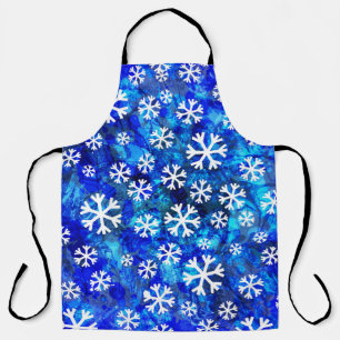 Tablier Flocon de neige Abstrait : Motif Vintage sans cout