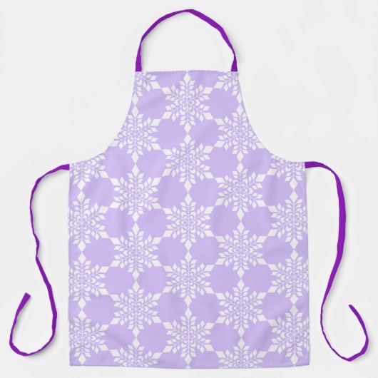 Tablier Flocon de neige blanc (Recto)