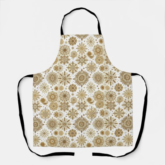 Tablier Flocons d'or (Recto)