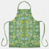 Tablier Floral Abstrait sel Aquarelle Peinture Motif (Recto)
