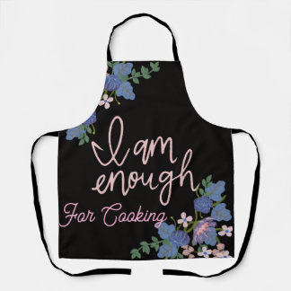 Tablier Floral Apron Inspirational Quote Kitchen Apron 