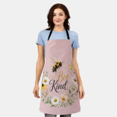 Tablier Floral 'Bee Kind' (Porté)