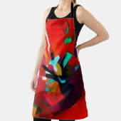 Tablier Floral bouquet abstraction. In the modern version (Insitu)