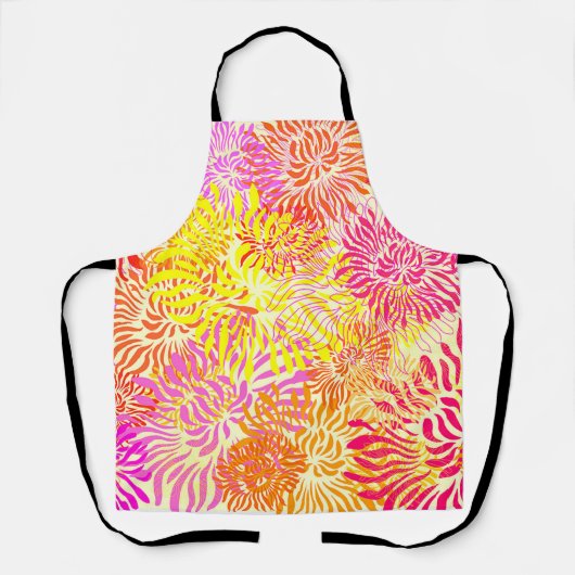 Tablier Floral coloré clair (Recto)