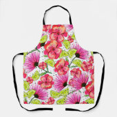 Tablier floral de chaux tropicale (Recto)