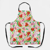 Tablier Floral de pastèque moderne (Recto)