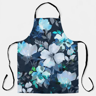Tablier Floral Elegance Motif aquarelle