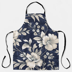 Tablier Floral en bleu
