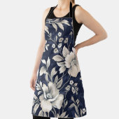 Tablier Floral en bleu (Insitu)