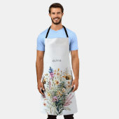 Tablier Floral fleur sauvage (Porté)