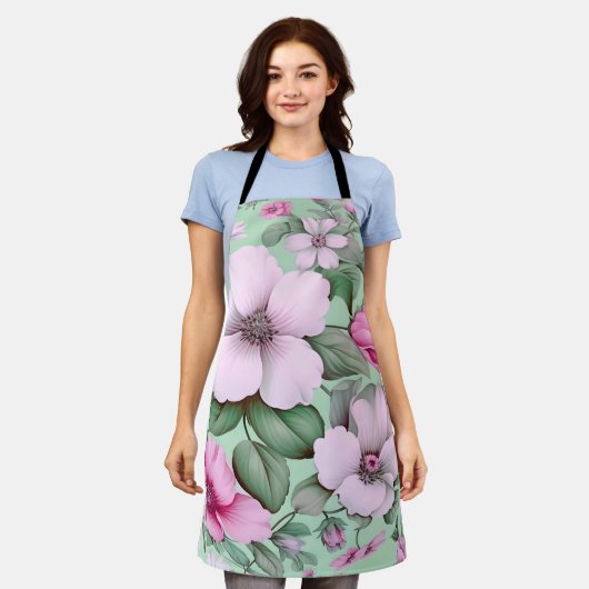 Tablier Floral Flower Pastel Color Garden Nature Lover (Porté)