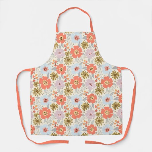 Tablier Floral Inspiré Boho (Recto)