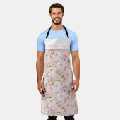 Tablier Floral Meilleur Cuisinier Jamais Apron (Porté)
