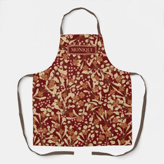 Tablier Floral Monogrammé (Recto)