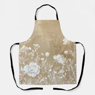Tablier Floral naturel