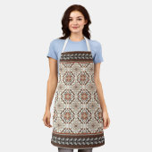 Tablier Floral Oriental Motif ethnique (Porté)