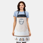 Tablier Floral Pastel Blush Peach Maid of Honor Apron (Porté)